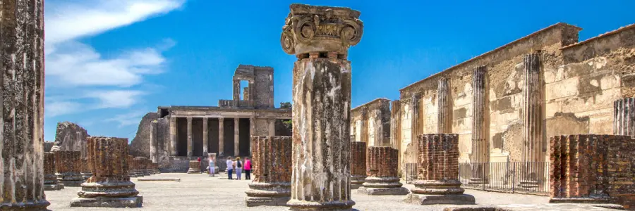 Le colonne della Basilica di Pompei